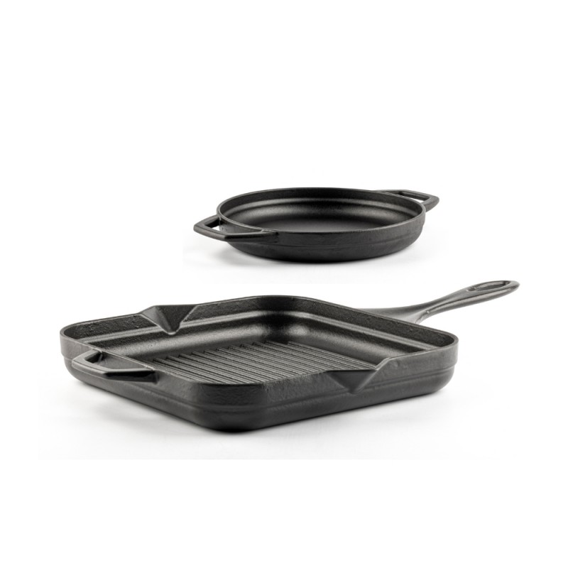 Set in ghisa di 2 parti Hosse, Black Onyx - 