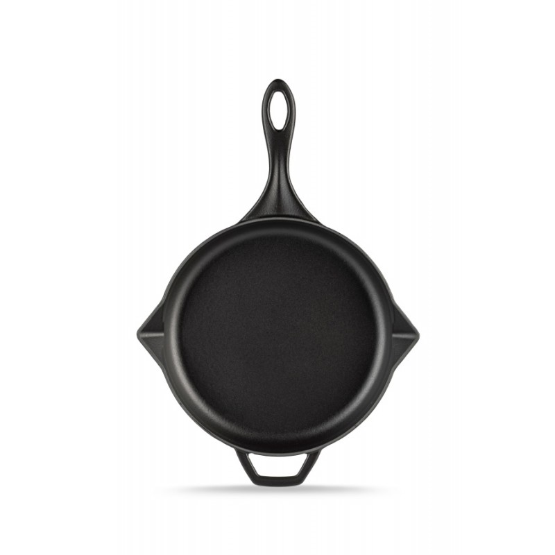 Padella in ghisa smaltata Hosse, Black Onyx, Ф24cm - Padella in ghisa