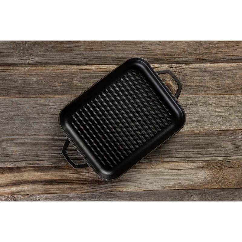 Rettangolare padella in ghisa con due manici grill Hosse, 26x32cm | Padella in ghisa |  |