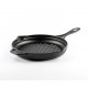 Padella grill in ghisa smaltata Hosse, Black Onyx, Ф24cm | Padella grill in ghisa | Padella in ghisa |