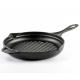 Padella grill in ghisa smaltata Hosse, Black Onyx, Ф28cm | Padella grill in ghisa | Padella in ghisa |