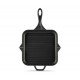 Padella grill in ghisa smaltata Hosse, Black Onyx, 28x28cm | Padella grill in ghisa | Padella in ghisa |