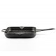 Padella grill in ghisa smaltata Hosse, Black Onyx, 28x28cm | Padella grill in ghisa | Padella in ghisa |